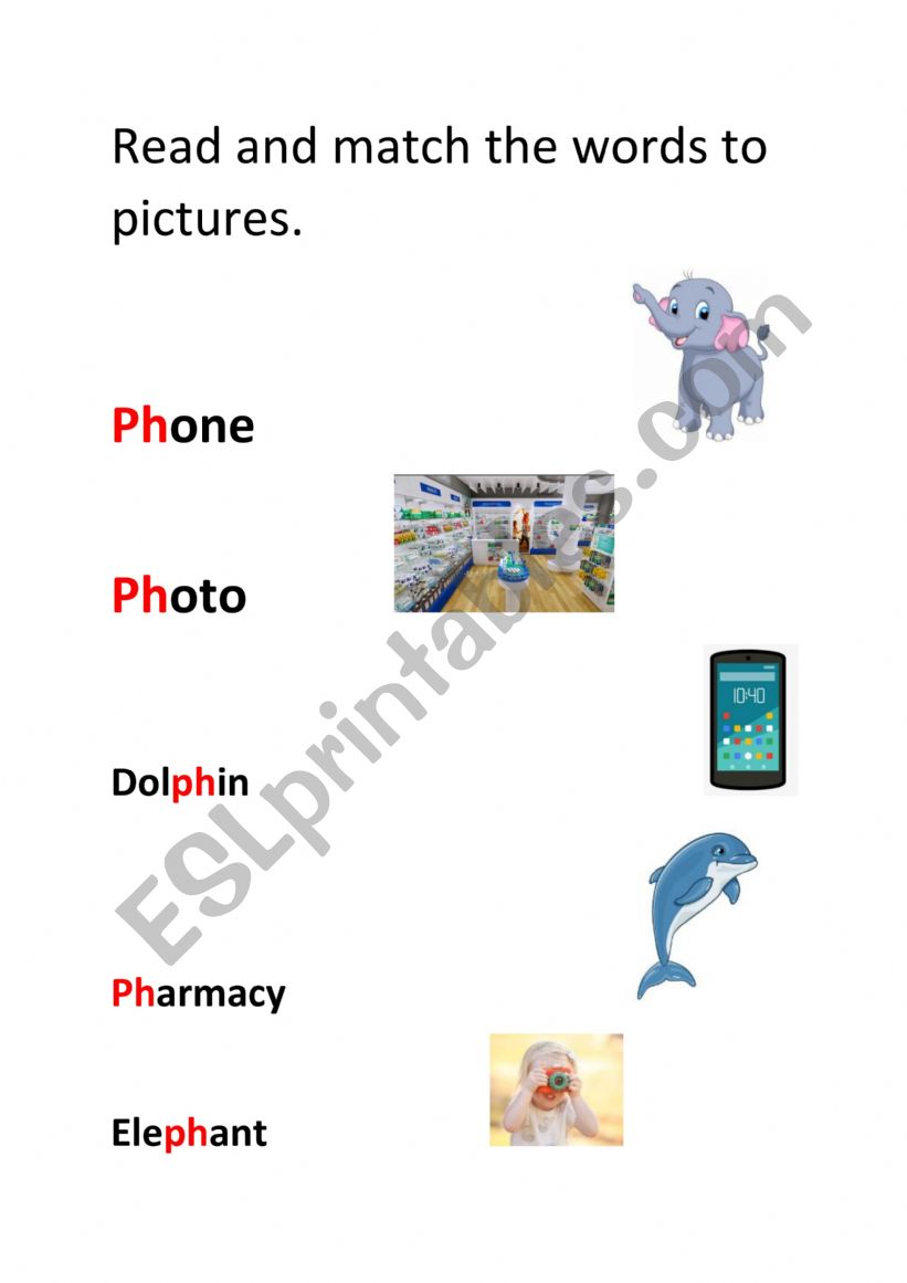 ph digraph  worksheet