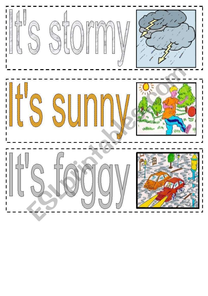 Weather card 2 worksheet