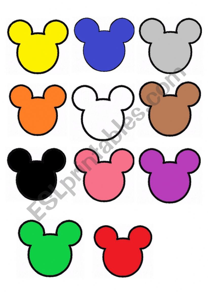 Mickey Memory Game worksheet