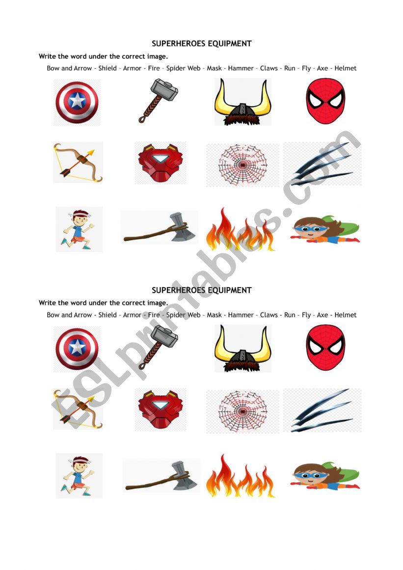 Vocabulary activity worksheet