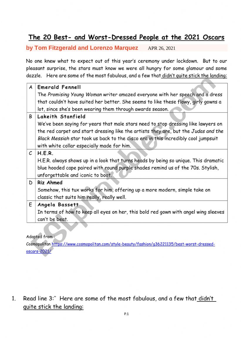 with/in  worksheet