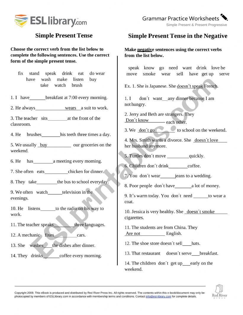 FRUITS worksheet