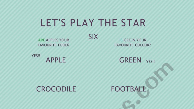 Star worksheet