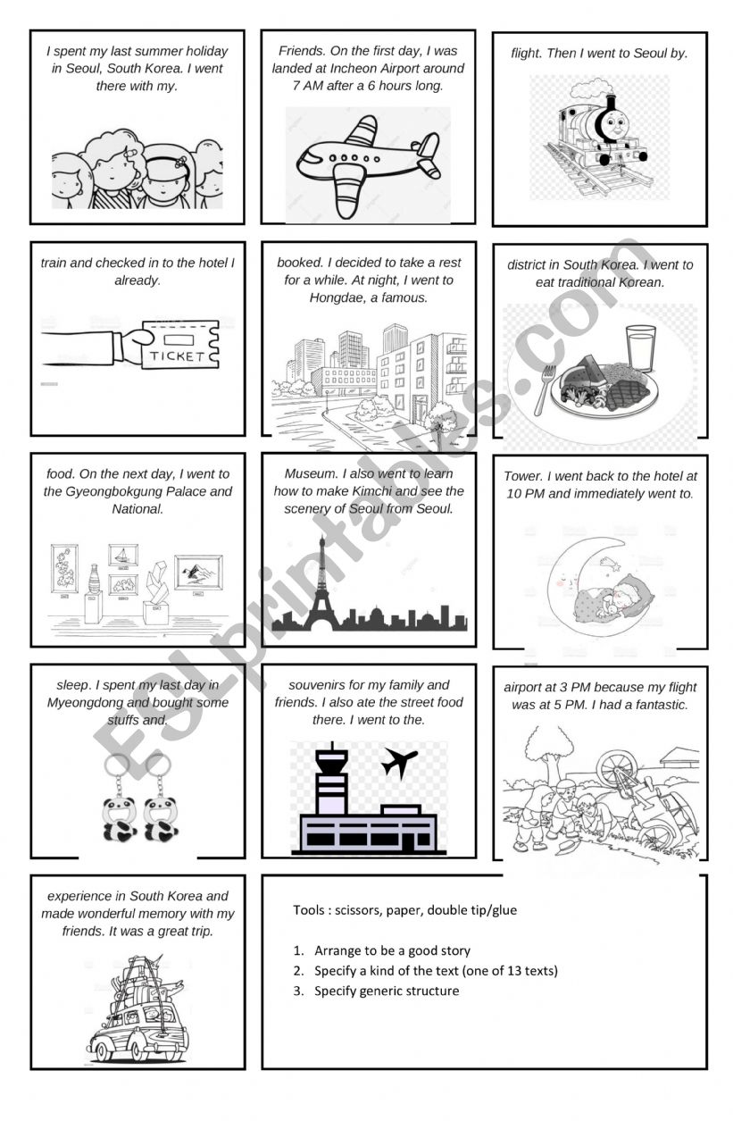 PUZZLING STORY worksheet