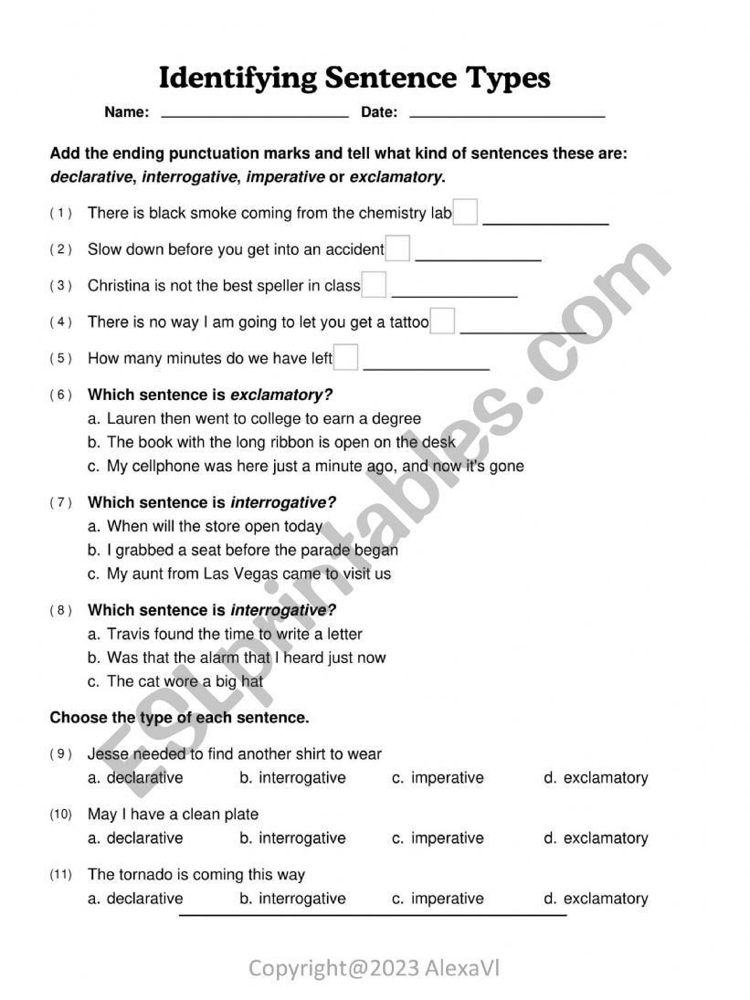 Identifying Sentence Types Declarative Interrogative Imperative Or types-of-sentences-in-english-english-english-english-study-english