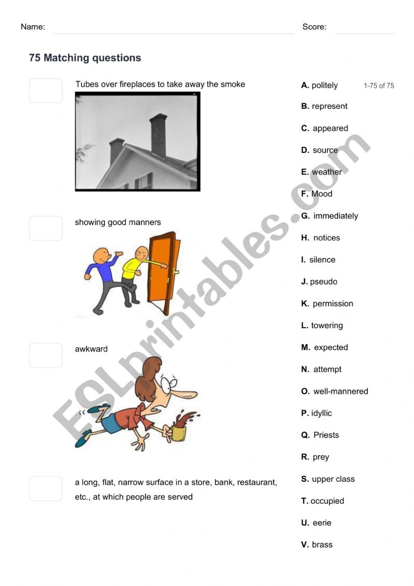 Refugee Boy Chapter 1 Part 1 of 2 Vocabulary Test