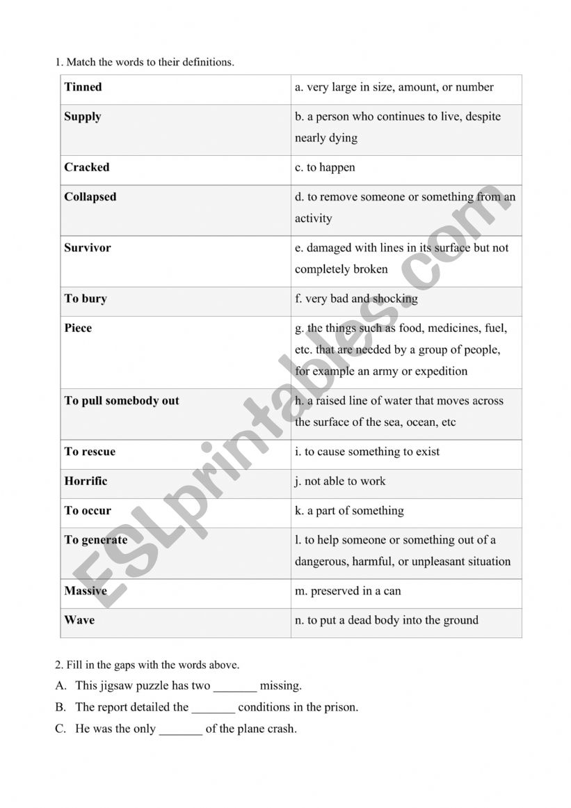 Spotlight 8. Module 5a worksheet