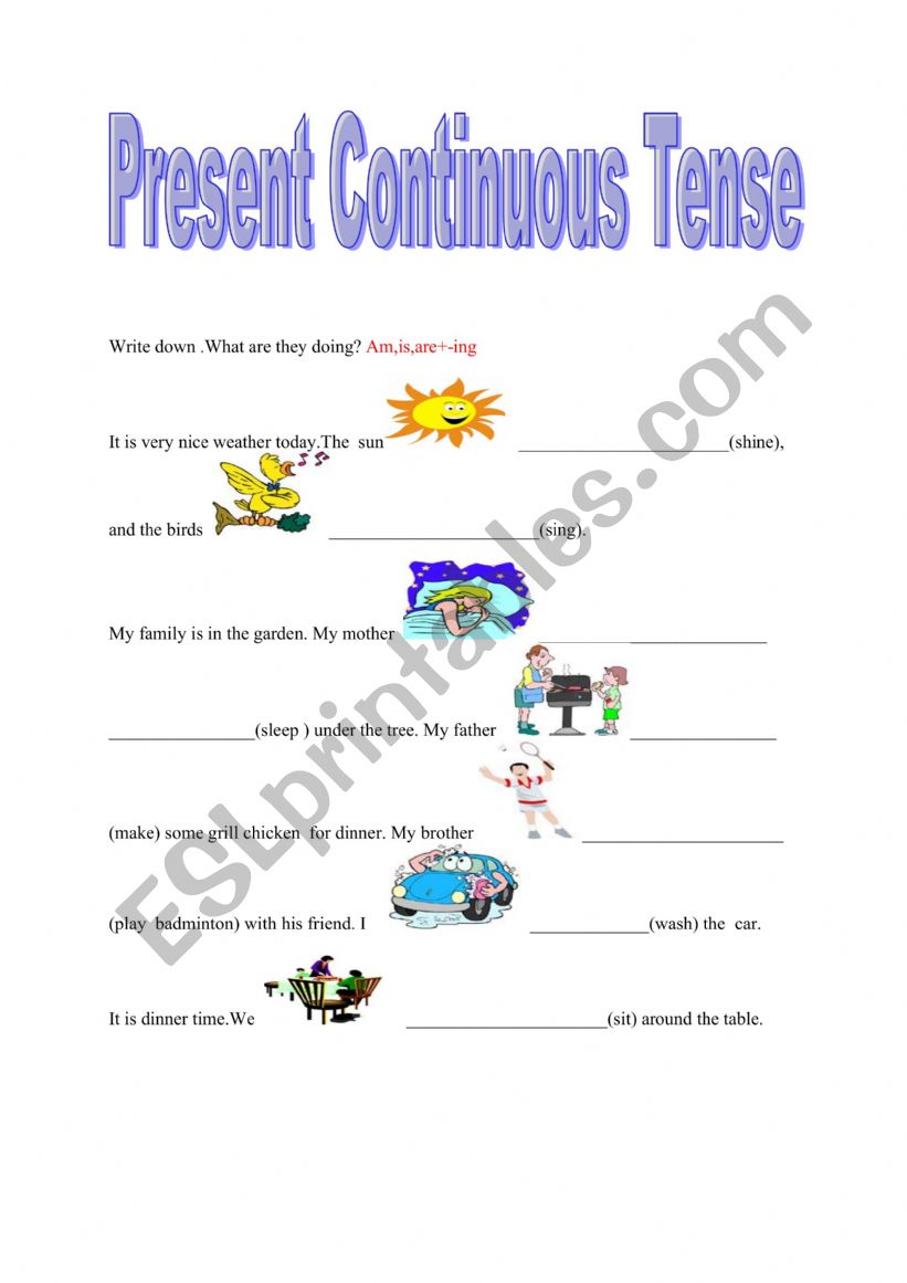 Weather worksheet