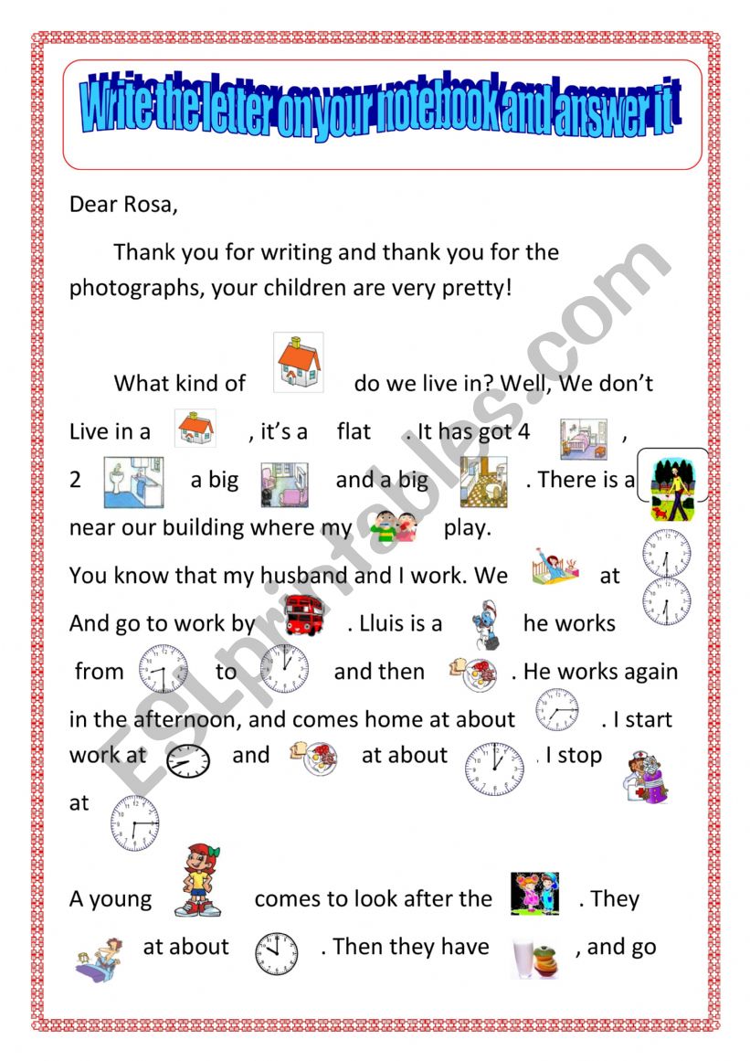 letter worksheet