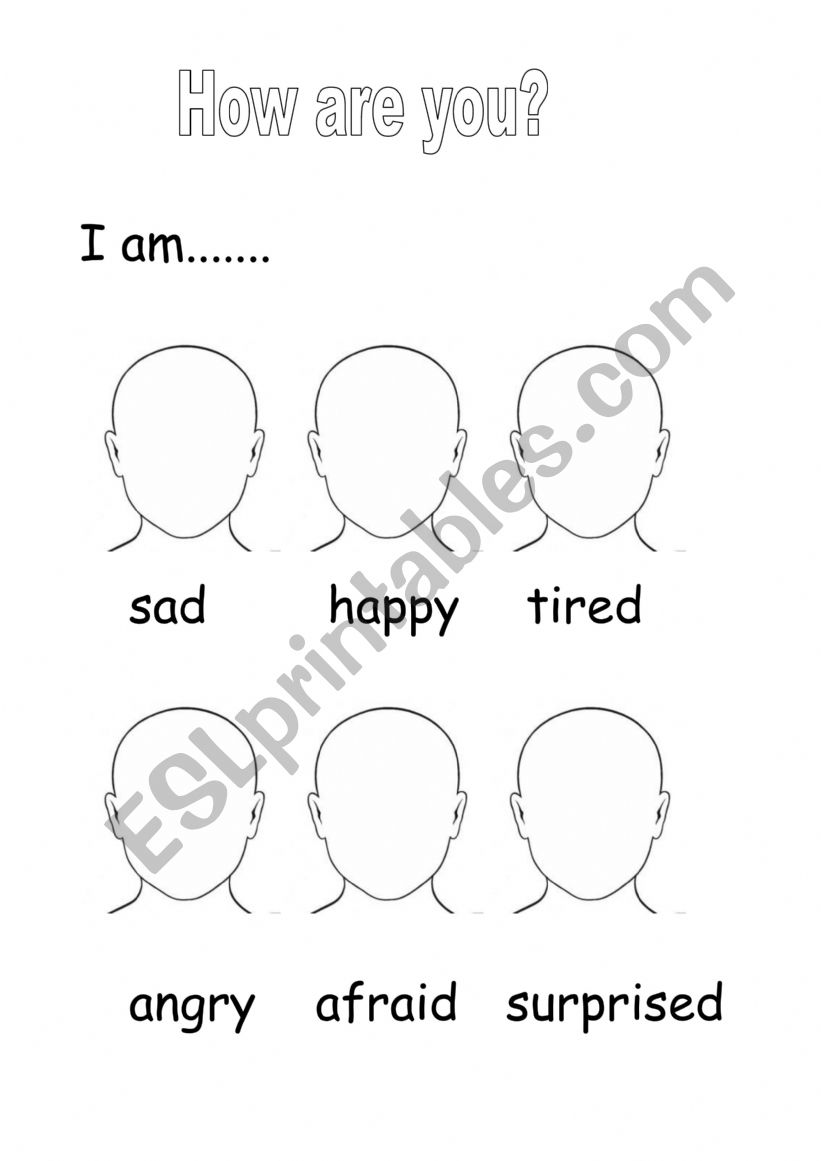 draw your feelings worksheet