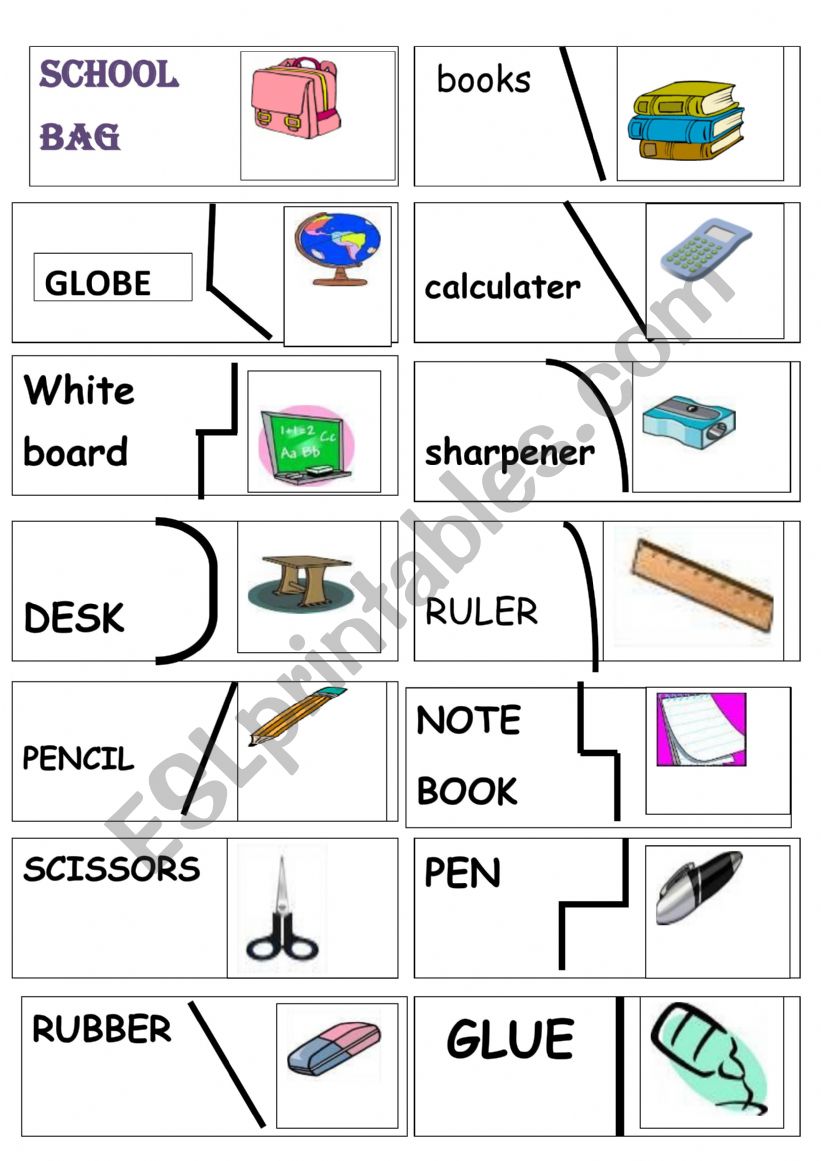 school time puzzlw worksheet