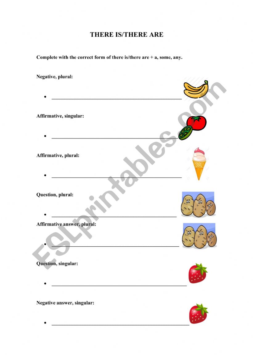 There is there are worksheet