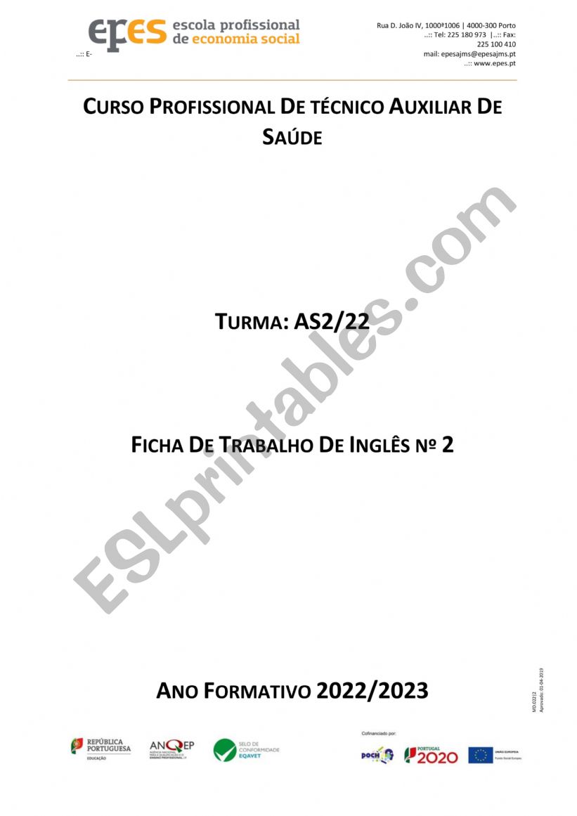 Result clauses worksheet