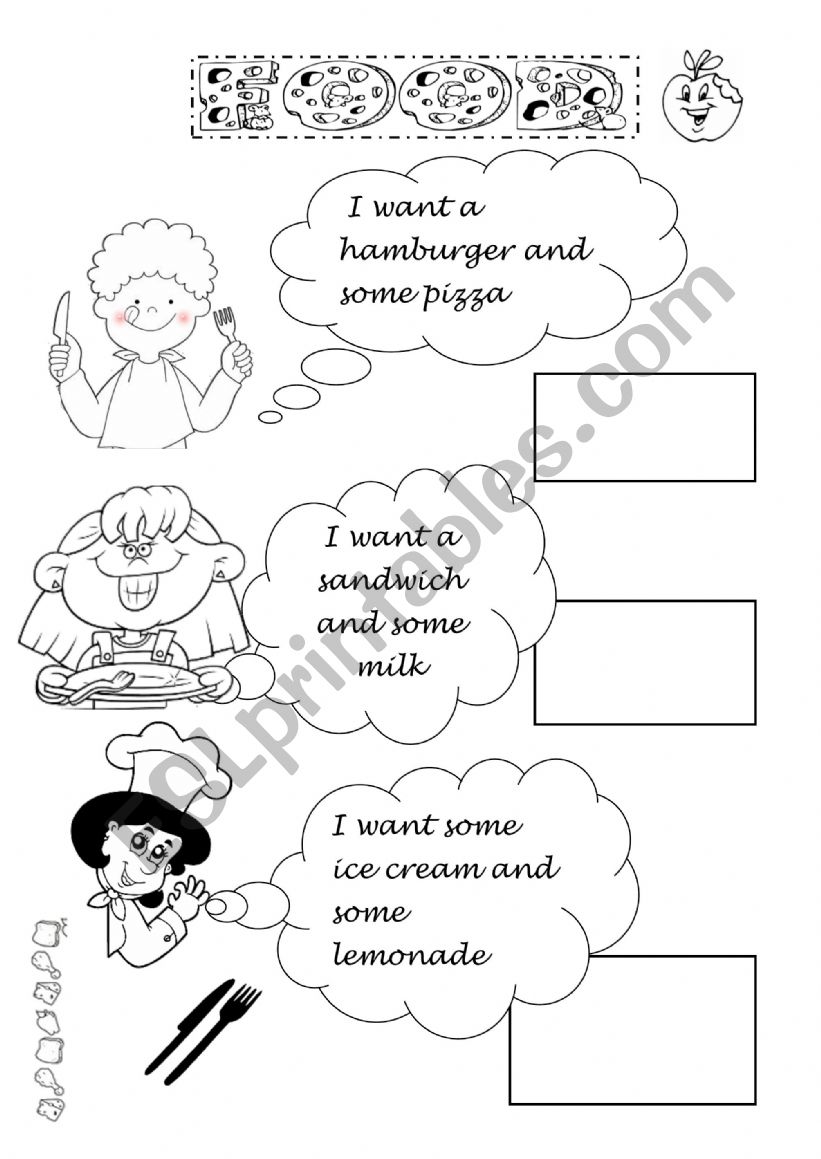 Food worksheet