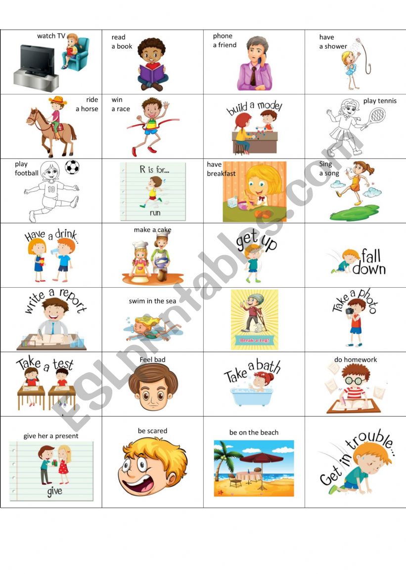 Speaking activities worksheet