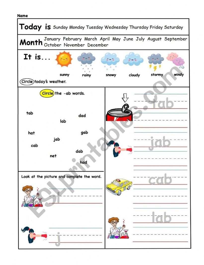 -ab Worksheet worksheet