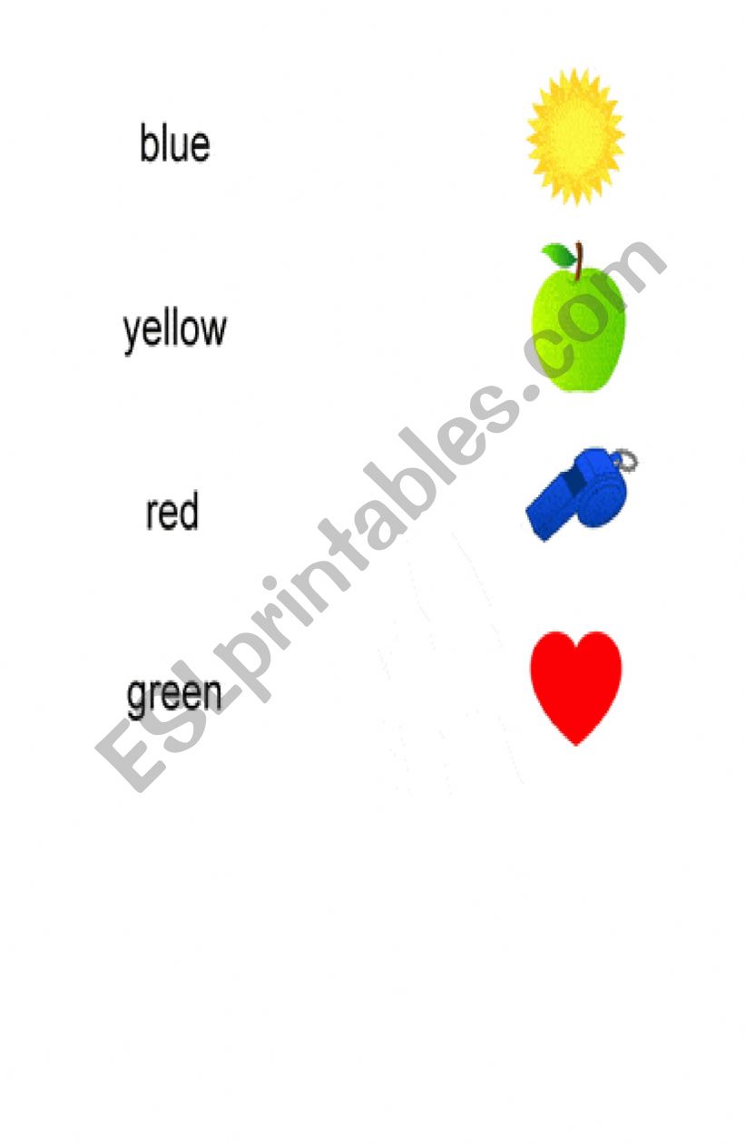 Worksheet Colors Kindergarten worksheet