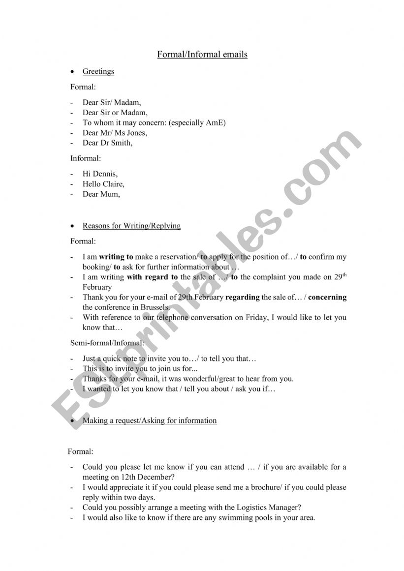 Formal And Informal Letter email Phrases ESL Worksheet By Sctiny7 formal-and-informal-letter-email-phrases-esl-worksheet-by-sctiny7