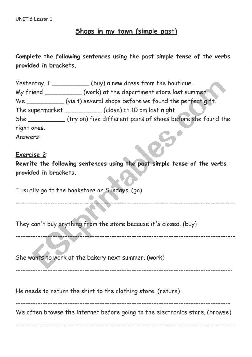 6th form (tunisian pupils) unit 6 simple past
