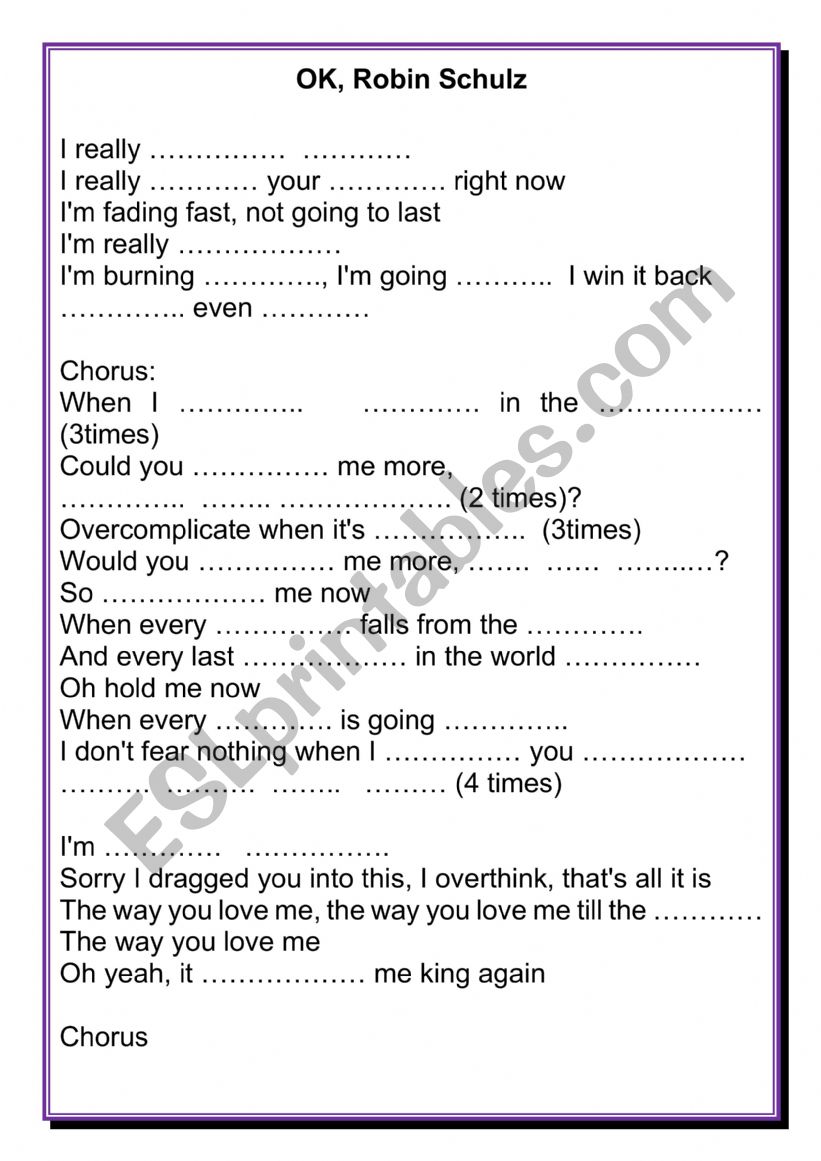 OK worksheet