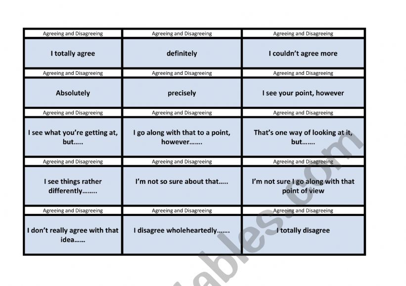 Advanced Speaking Functinal Language Cards