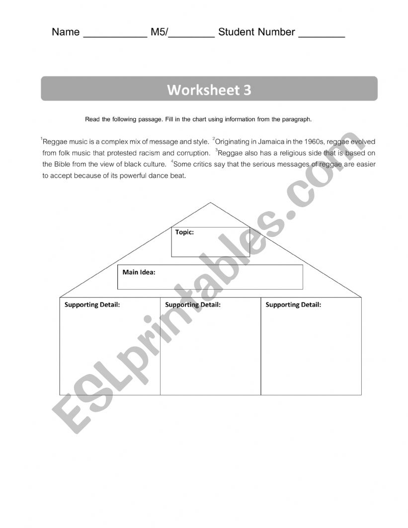 Critical Reading - Finding the Topic Sentence