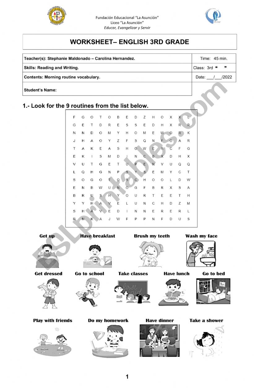 fast finisher worksheet