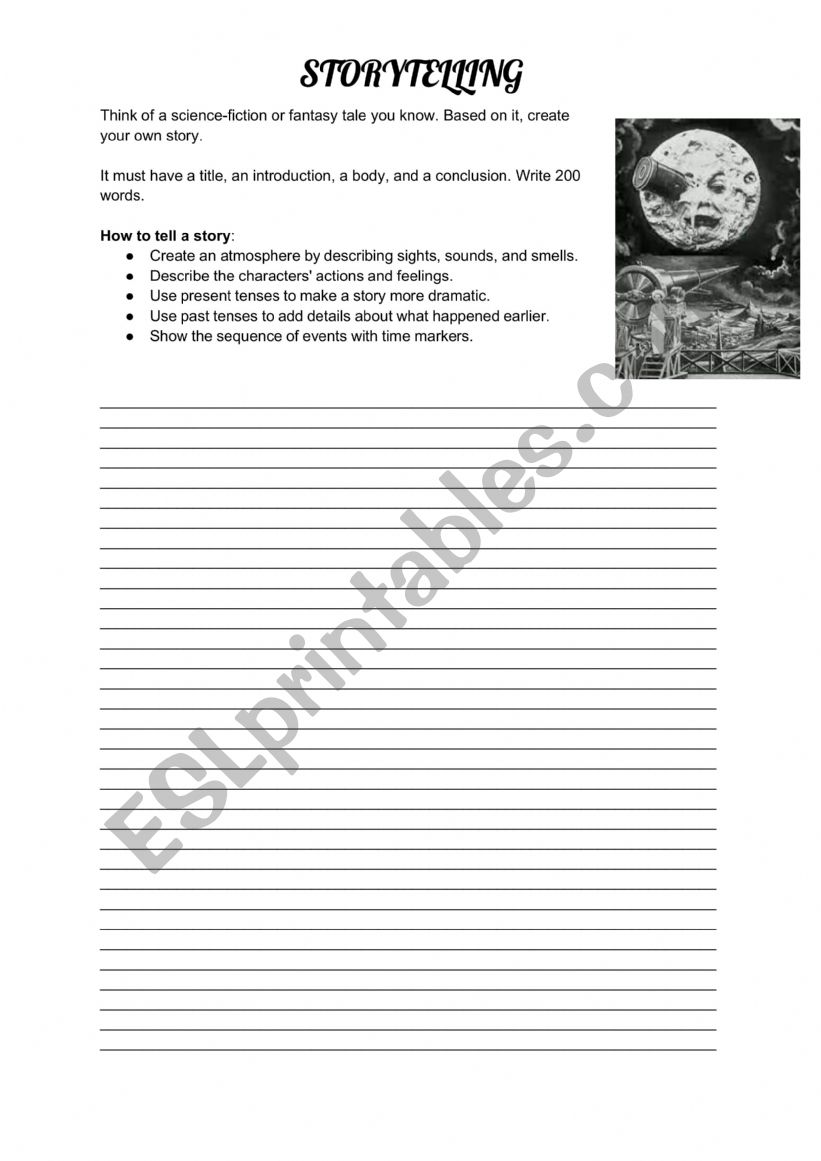 Storytelling worksheet