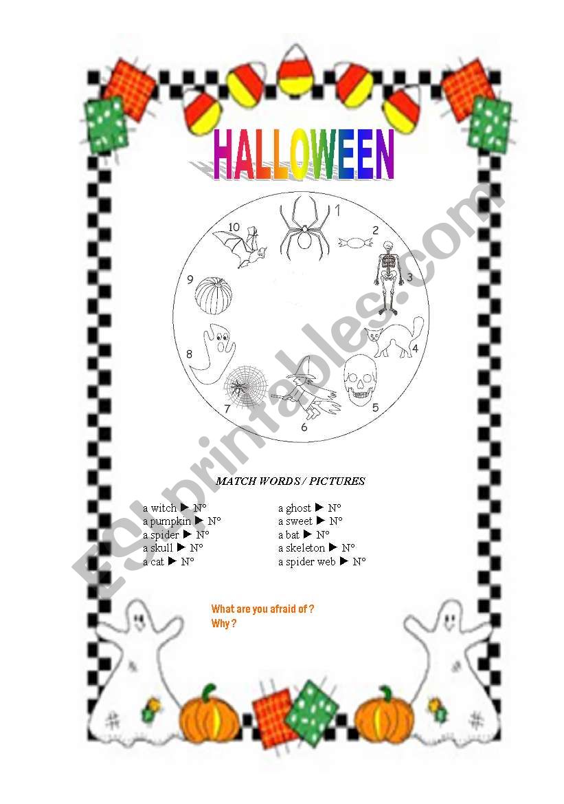 halloween worksheet 1 worksheet