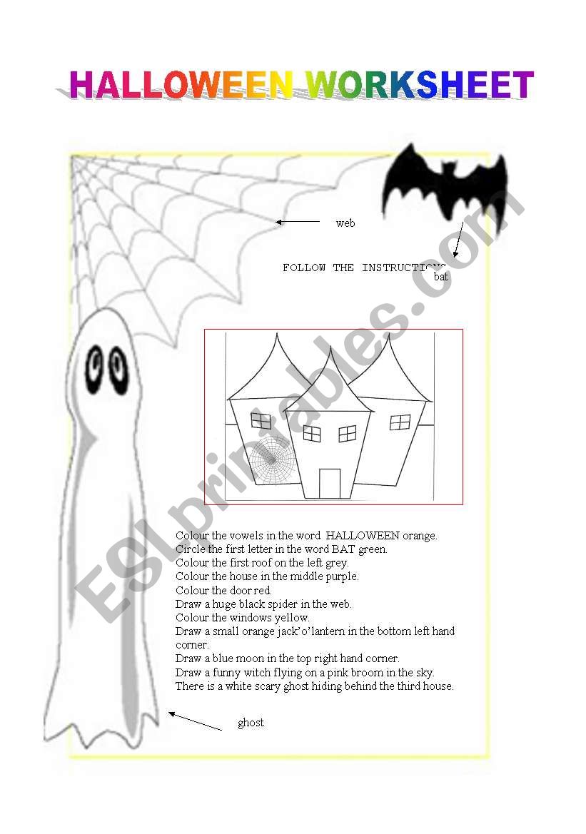 halloween worksheet 2 worksheet