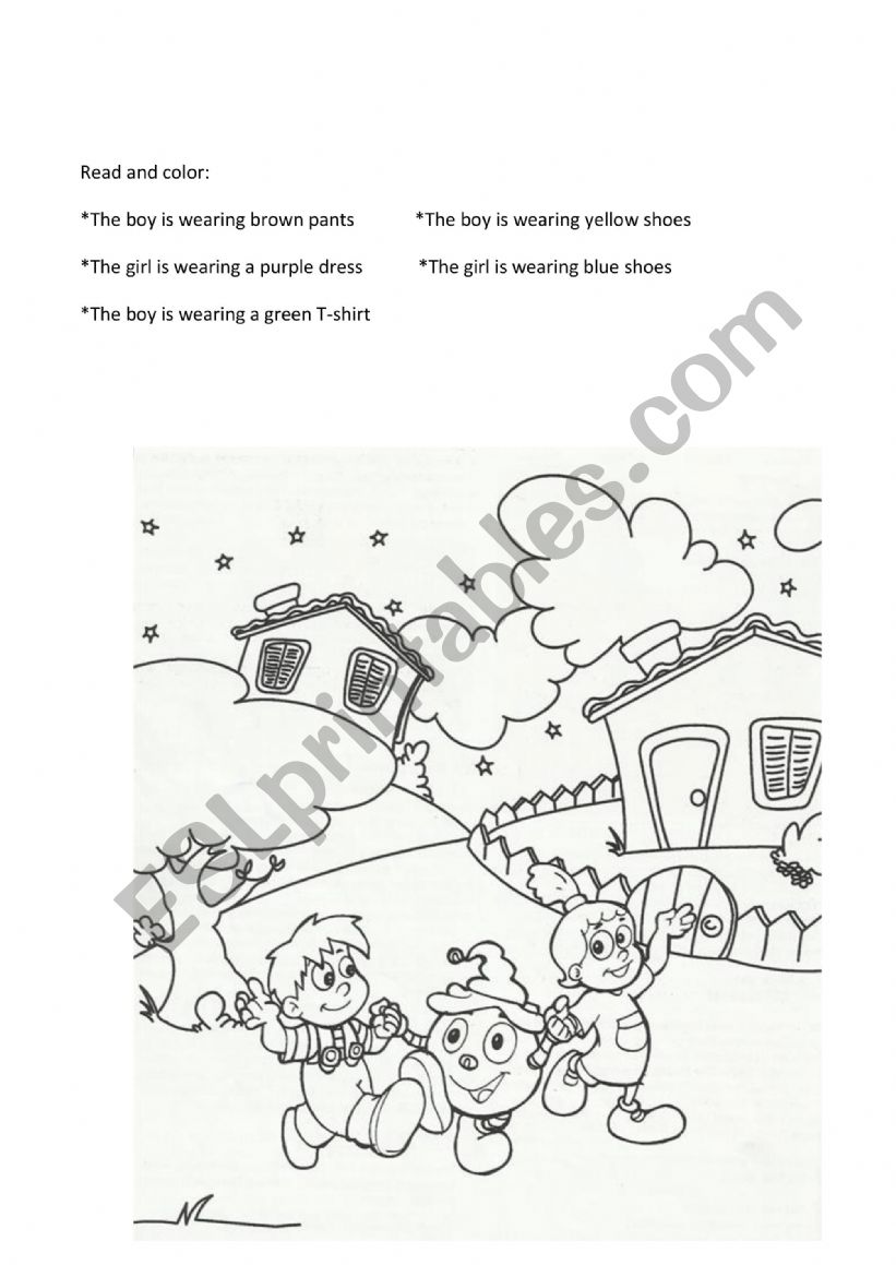 Colors worksheet