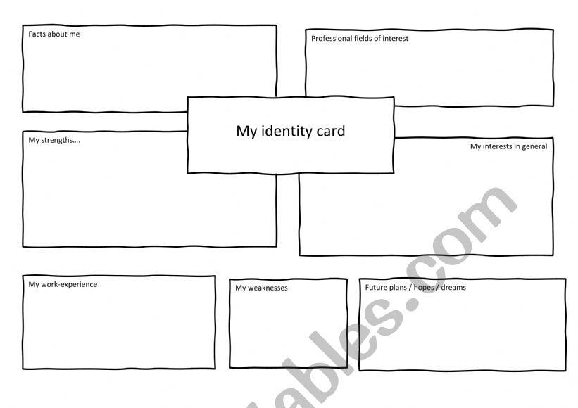 identity card - prepare for a job interview