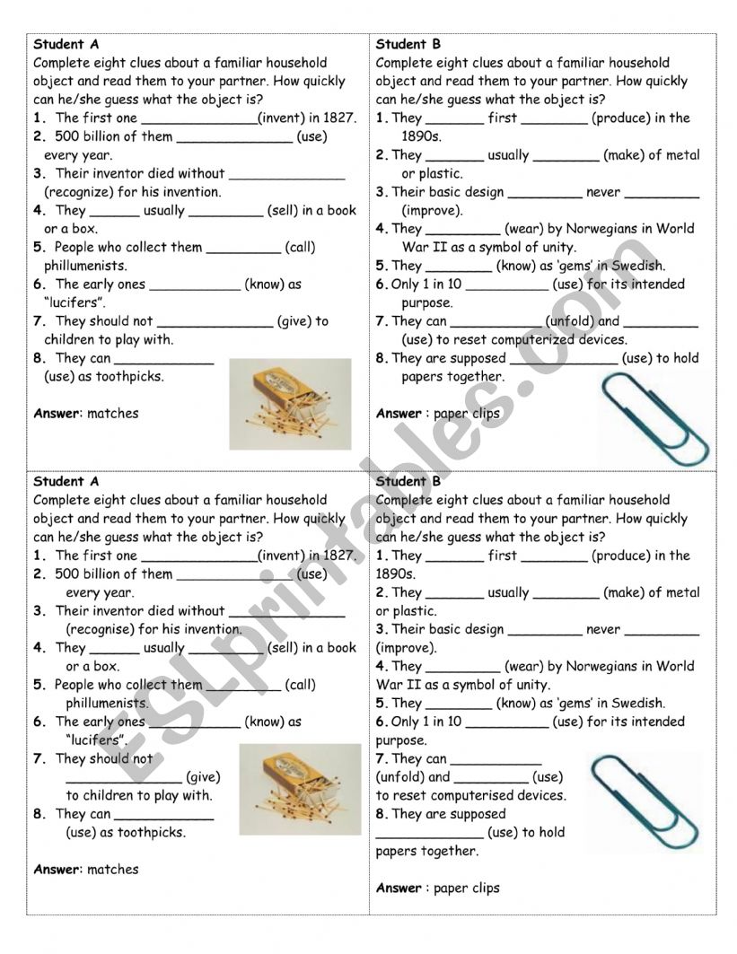 passive voice conversation worksheet