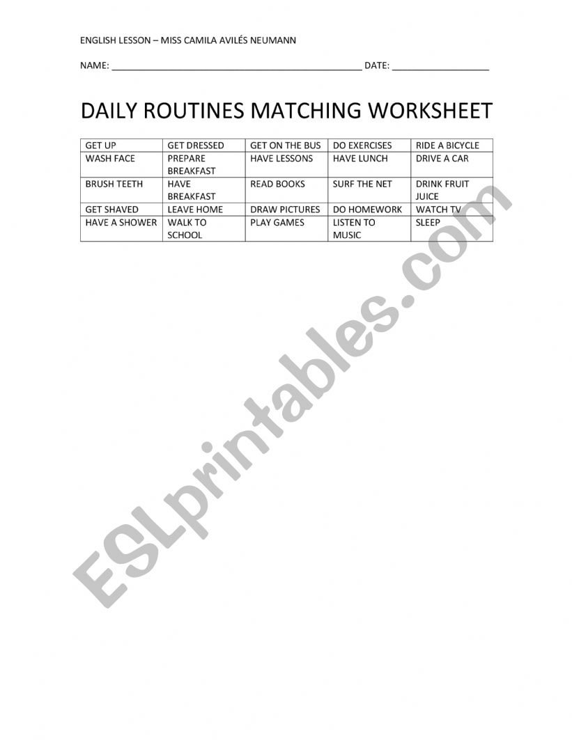 shapes worksheet