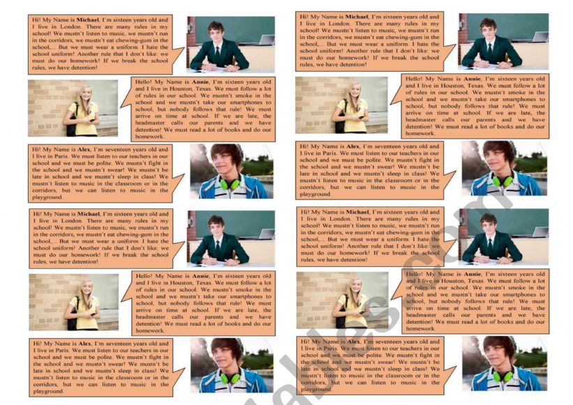 Reading  worksheet