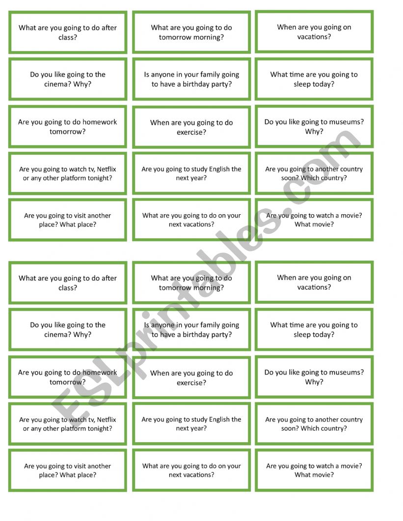 GOING TO CONVERSATION - ESL worksheet by judy.colm