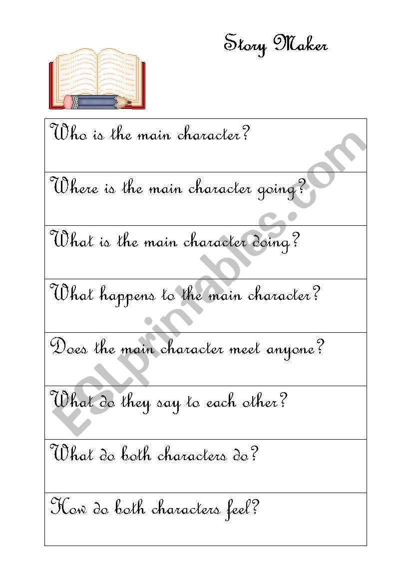 Story maker worksheet