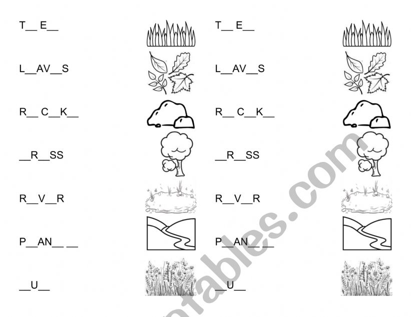 ANIMALS HABITATS worksheet