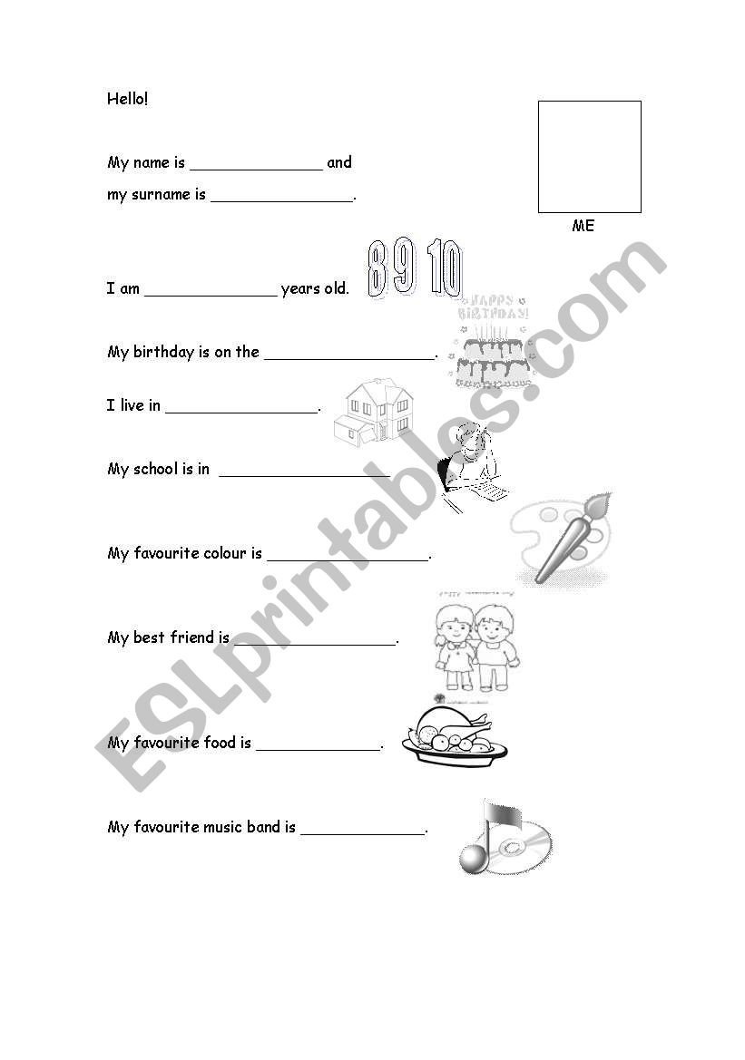 Presentation worksheet worksheet