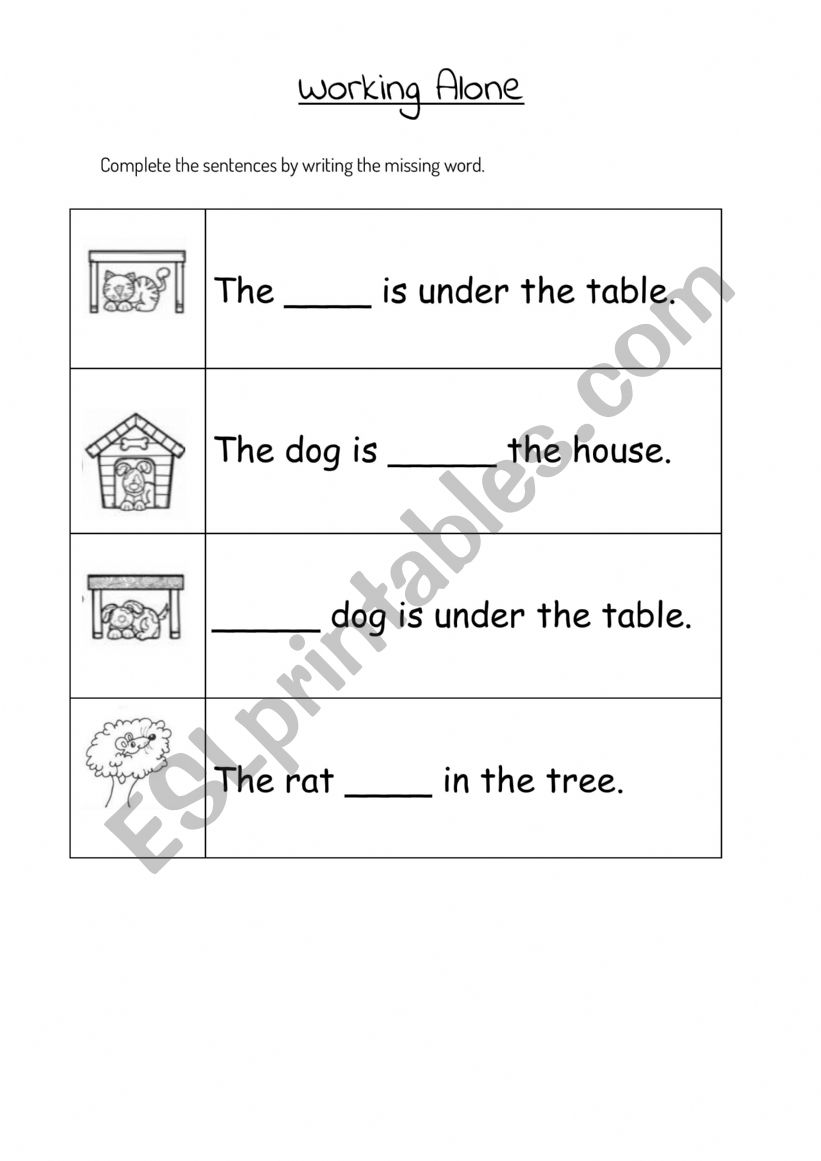 Prepositions: Complete the sentences