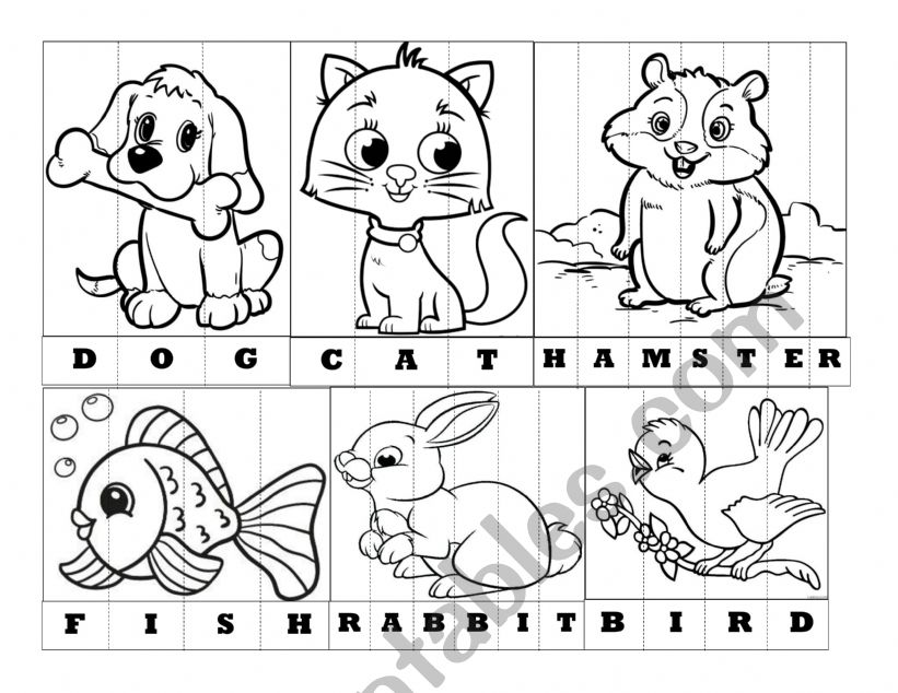 PETS PUZZLE worksheet