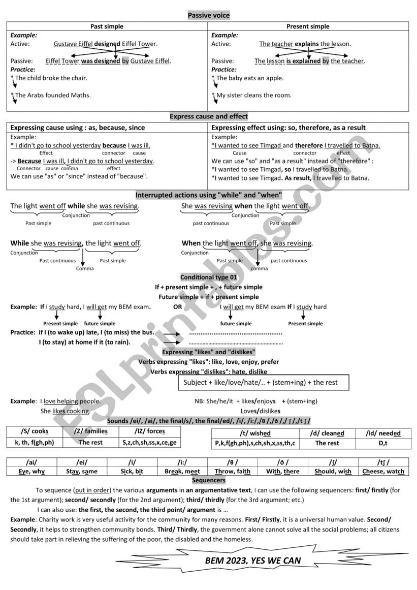 4MS summary Part 2 worksheet