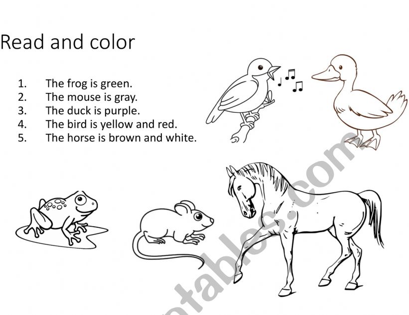 ANIMALS COLORING - FARM ANIMALS