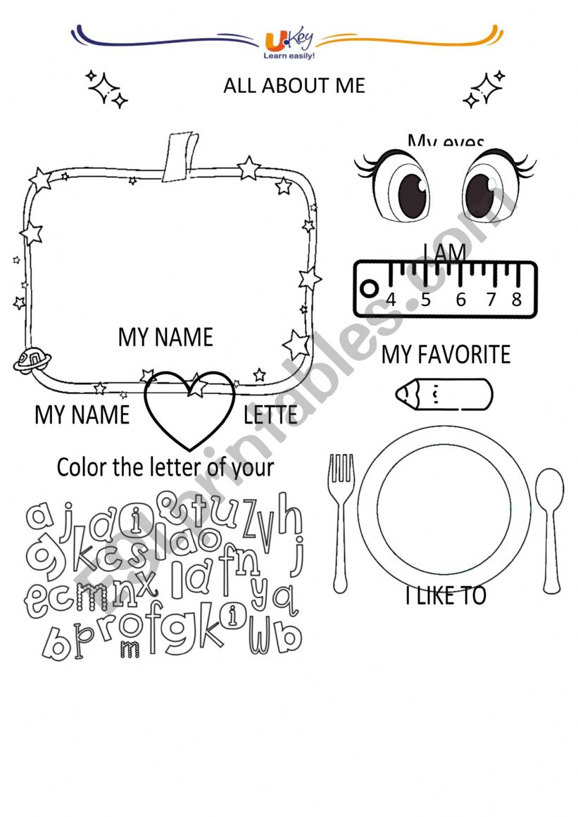 All about me worksheet