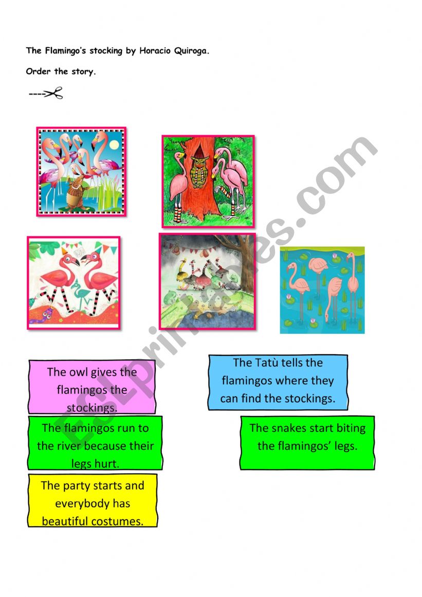 The Flamingo�s stockings worksheet