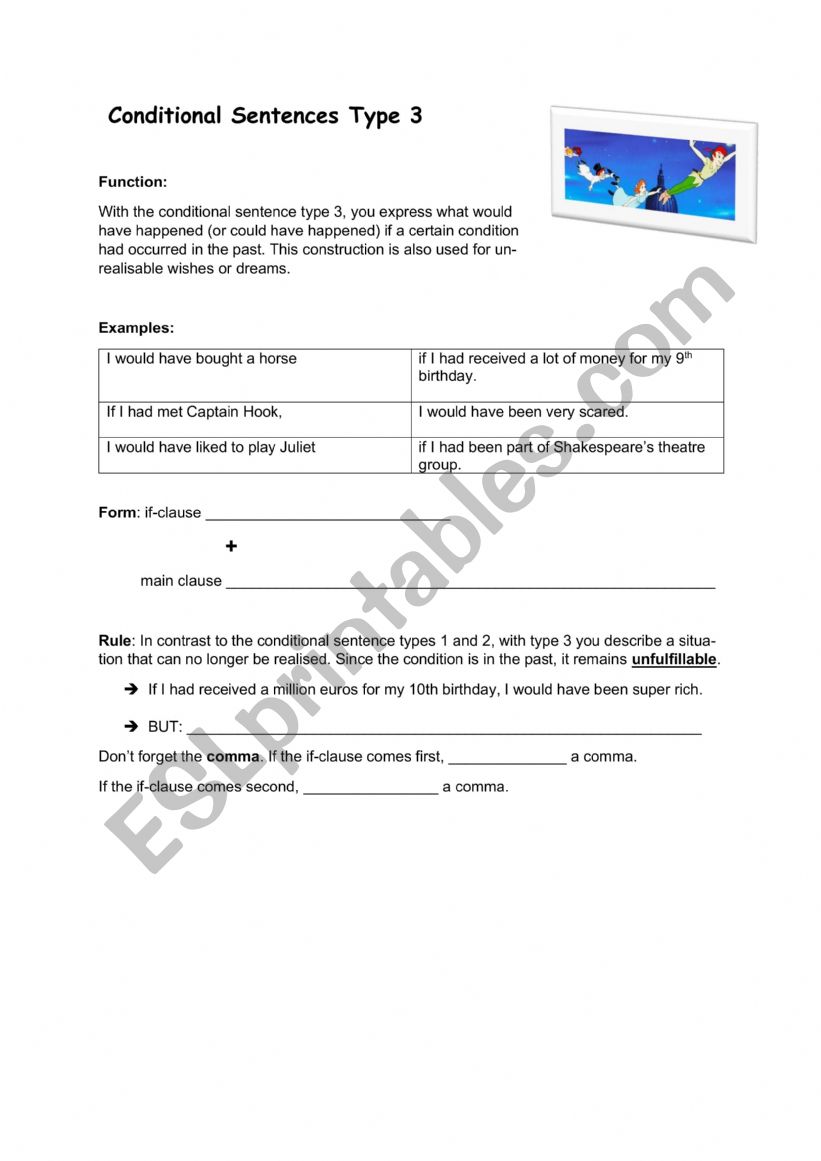 if clauses type 3 worksheet