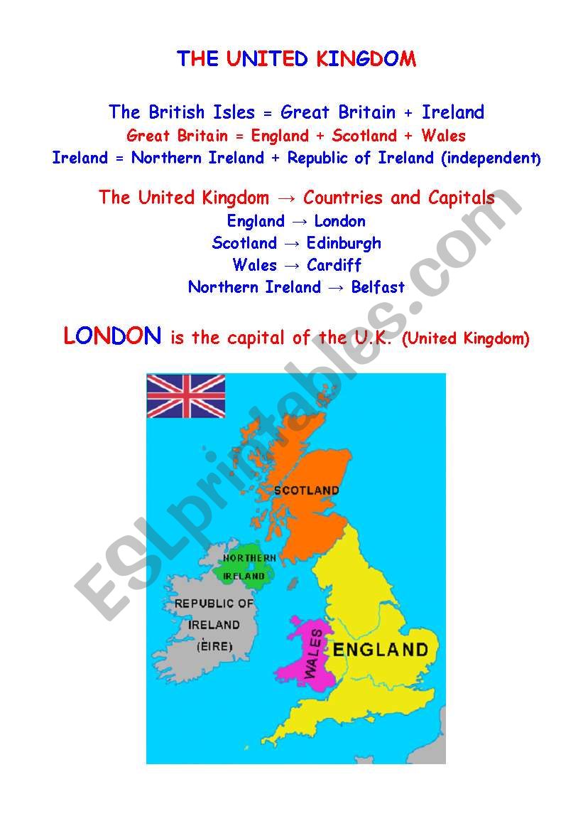 The United Kingdom worksheet