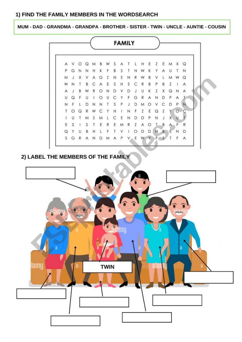 Family worksheet