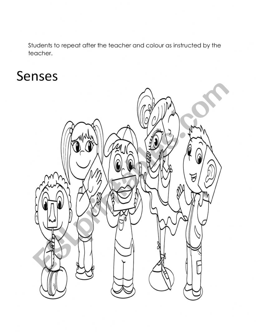 Senses worksheet