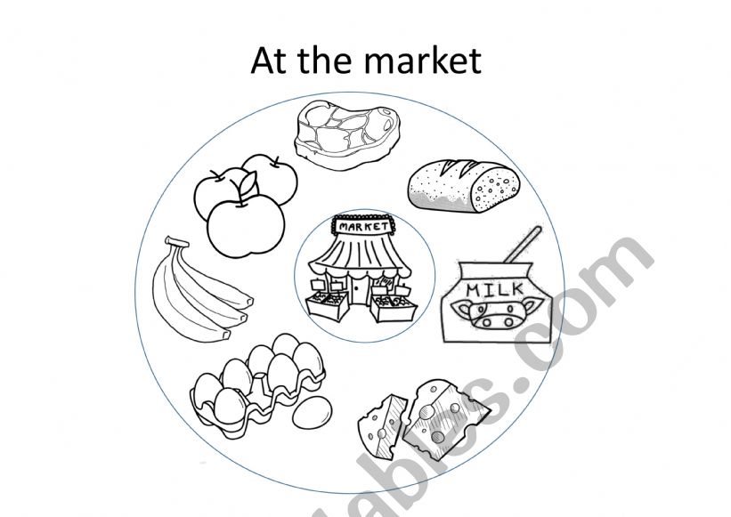 At the market worksheet